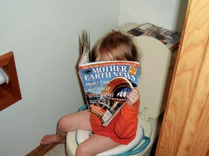 Reader Jeff Hartwig’s 2 1/2-year-old daughter looks forward to reading MOTHER EARTH NEWS.